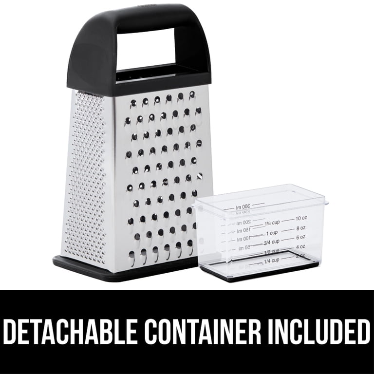 Gorilla Grip Stainless Steel Box Grater with Detachable Container photo 7