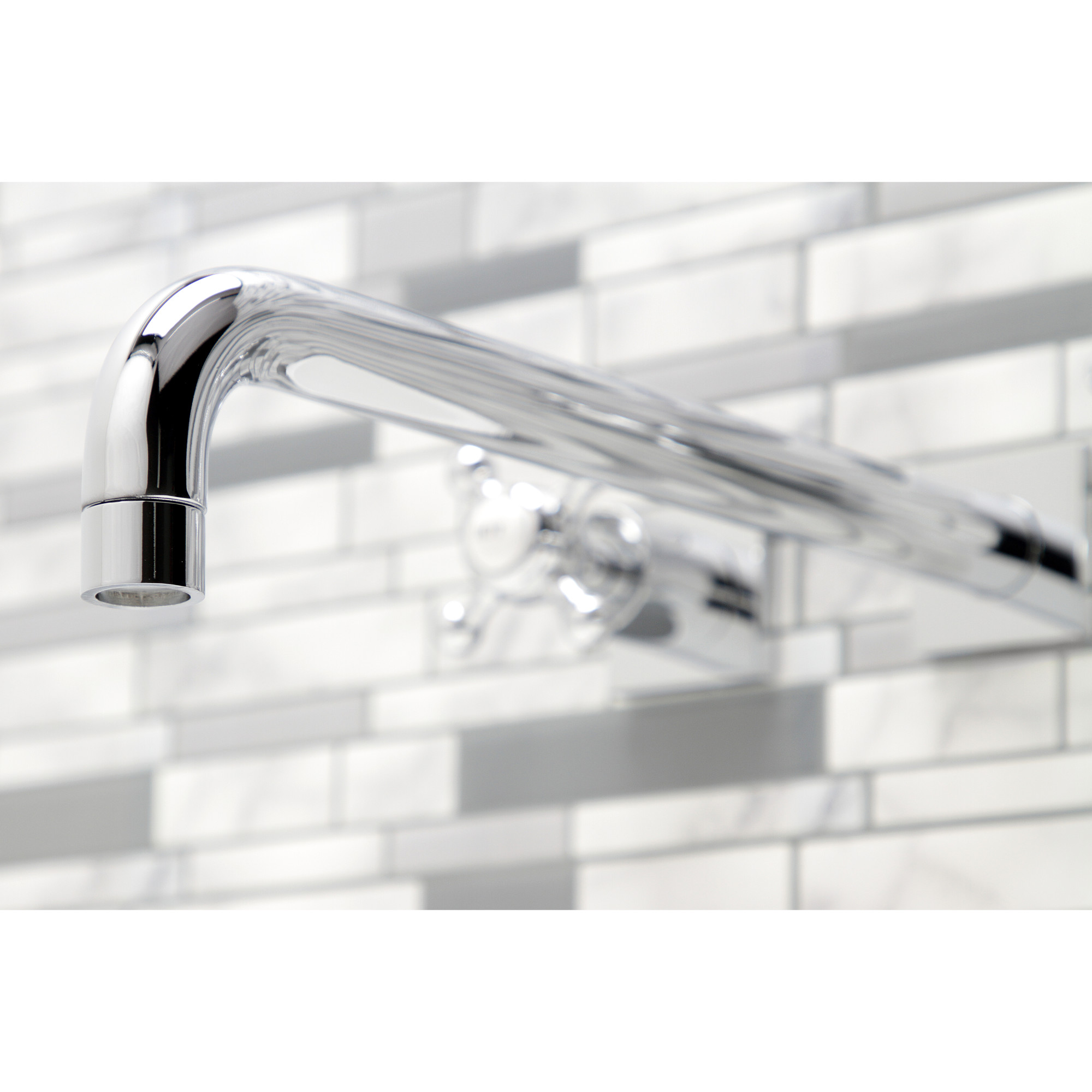 Kingston Brass KS6041BX Metropolitan Two-Handle 3-Hole Wall Mount Roman Tub Faucet in Polished Chrome