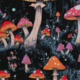 thumbnail image 5 of BCIIG Mushrooms Forest Psychedelic Art Bathroom Decoration Set Polyester Curtain with Hooks 60"x72, 5 of 7