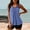Blue, variant on POTETI Womens Swimsuit Modest Tankini Polka Dots Pleated Beach Summer Ladies Bathing Suits