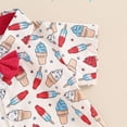 thumbnail image 6 of Toddler Baby Boy 4th of July Outfits Boys Independence Day Clothes Gentleman Short Sleeve Button Down Shirt Tops Shorts Set, 6 of 6