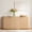 Oak, variant on ReNest 70" Modern Sideboard with Faux Marble Top and Soft-Close Hinges