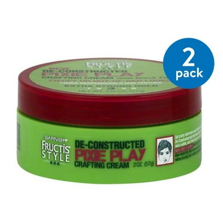 (2 Pack) Garnier Fructis Style De-Constructed Pixie Play Crafting Cream, 2