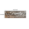 thumbnail image 2 of Wooden Farmhouse Signs Wall Art, Rustic Family Theme Wooden Plaques for Home Decor, Hanging Wall Decoration for Living Room,2pcs, 2 of 6