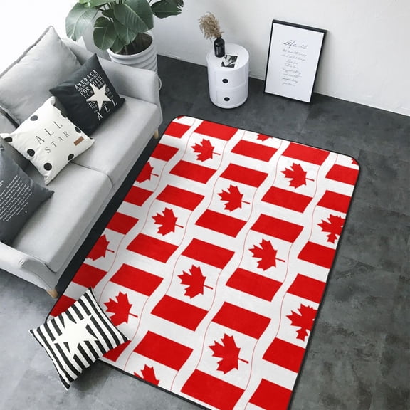Area Rugs For Living Room Decor - Canada Soft Anti Slip Throw Washable Rugs 5x7 For Bedroom, Indoor Carpet For Bedroom Living Room 80x58In