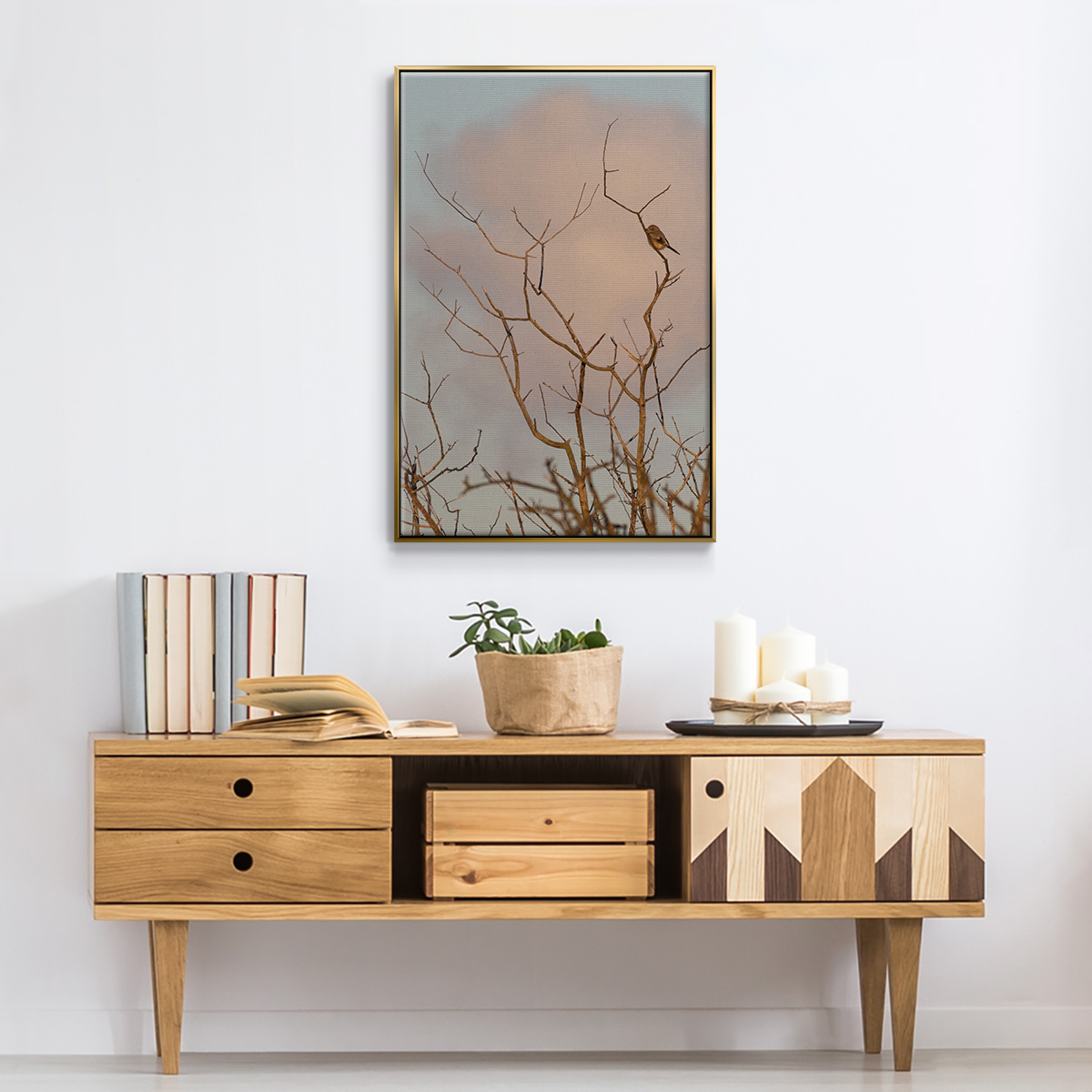At Dawn Framed Premium Gallery Wrapped Canvas - Ready to Hang