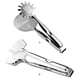 thumbnail image 4 of Billuyoard Pinzas de cocina de acero inoxidable, 2 uds., Clip para barbacoa, ensalada, pan, cocina, pinzas para servir comida, restaurante, carpeta de Cocina y Comedor 1# Billuyoard HA004085-01, 4 of 6