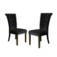 thumbnail image 6 of Noble House Bellagio Contemporary Velvet Dining Chair, Black, 6 of 6