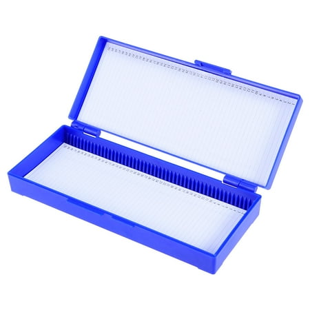 

Microscope Slide box Bio Slice Box Biological Pathology Plastic Slice Cassette (Navy)
