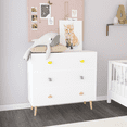 thumbnail image 1 of Niños 3 cajón vestidor, mesa de noche del bebé para el dormitorio, armario de almacenamiento para el niño pequeño para la sala de estar, habitación del niño pequeño, guardería, armario, apartamento, 1 of 5