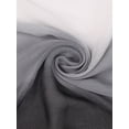 thumbnail image 3 of INSPIRE CHIC Women's Scarf Chiffon Silky Gradient Color Lightweight Long Wrap Shawl Black White, 3 of 8
