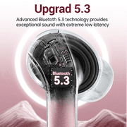 VEATOOL X15 Wireless Earbuds Bluetooth 5.3 Headphones,72H Hi-Fi Stereo Deep Bass Earphones with Noise Cancelling Mic IP7 Waterproof Sport Headset with LED Power Display for Laptop Pad Phones