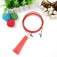 thumbnail image 2 of 1 Set Steel Wire Jump Rope with Ergonomic Handle Weighted Adjustable Fitness Rope Skipping Workout Equipment for Kids Adults, 2 of 7