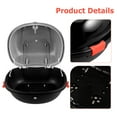 thumbnail image 3 of Motorcycle Tail Box Replacement Trunk Motorcycle Top Locking Storage Carrier Case With Backrest, 3 of 7