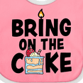 thumbnail image 4 of Inktastic Bring on the Cake with Cake Slice Replacing a Boys or Girls Baby Bib, 4 of 4