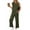 Army Green, variant on Womens Sweatsuits 2 Piece Set Spring Lounge Sets Sleeveless V Neck with Side Slits Tops Matching Outfits for Yoga Travelling Jogging