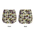 thumbnail image 3 of Fuzoiu Happy Skeleton Print Women's Athletic Shorts, Double-Layer Running Shorts with Pocket,Women's Workout Shorts for Yoga, Gym, and Workouts-Medium, 3 of 7