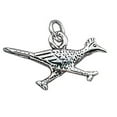 thumbnail image 1 of Sterling Silver 16" 1.2mm Box Chain 3D Roadrunner Bird Pendant Necklace, 1 of 2