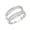 White - Curved Round, variant on Princess 925 Sterling Silver Ring Enhancer for Women Cubic Zirconia Wedding Band Size 7