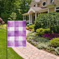 thumbnail image 2 of Yayeee Garden Flag 12" x 18" Double Sided Outdoor Yard Lawn Holiday Decorations, Purple and White Pattern, 2 of 6