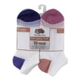 thumbnail image 3 of Ladies Flat Knit No Show Socks, 10 Pair, 3 of 3