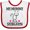 White and Red, variant on Inktastic Surgeon Mom Baby Girls Baby Bib