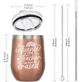 thumbnail image 3 of Teacher Appreciation Gifts Teacher Tumbler for Women Thank You Graduation Christmas Birthday Thanksgiving Gifts Stainless Steel Wine Tumbler Cup 12 oz, 3 of 6