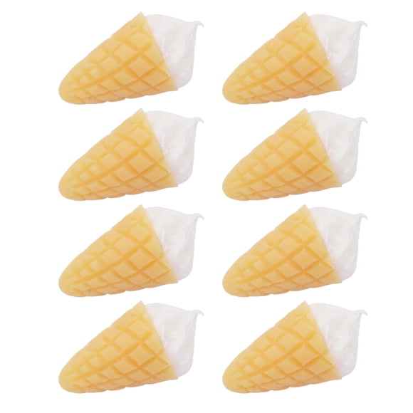 Mini House Ice Cream, Dollhouse Ice Cream Cone Resin Miniture Decorative Simulation 1:12 for Craft for Home
