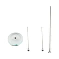 thumbnail image 1 of OULII 1 Set of Flagpole Chassis Silver for Game Accessory and Office Decoration, 1 of 8
