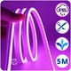 thumbnail image 4 of Tira led neon morada flexible unicolor 5 metros solo rollo impermeable DOSYU  DY-YL08, 4 of 8