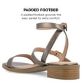 thumbnail image 4 of Journee Collection Womens Gigie Faux Leather Open Toe Ankle Strap, 4 of 6