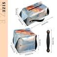 thumbnail image 2 of Fishes in Water Tissue Box Cover Leather Square Rectangle Tissue Box Holder for Bathroom Living Room Desk Office Decor, 2 of 7