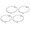 Silver, variant on Fanoery 4pcs Car Air Conditioning Trim Outlet Cover Decoration Circle Rings Sticker Auto Accessory for Luxurious Interior Touch