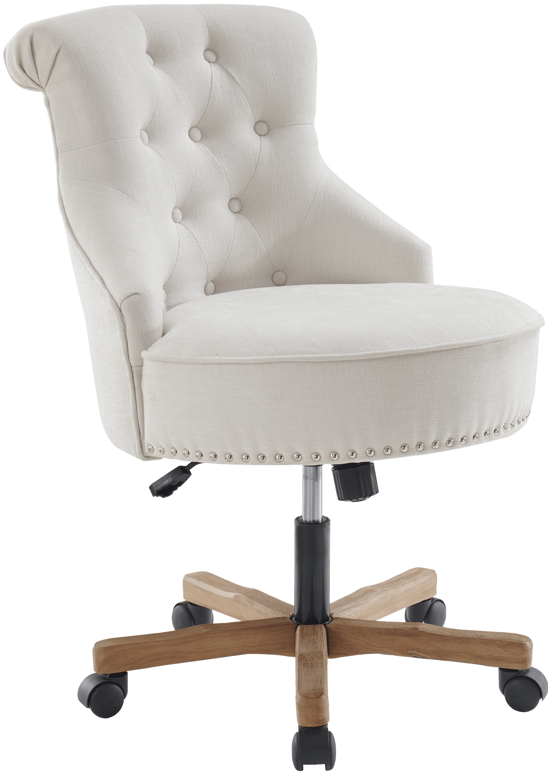 Kinmars Home Swivel Office Chair with Adjustable Height, Adult Armless Soft Seat Computer Chair