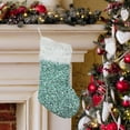 thumbnail image 5 of hulanddfd Christmas Stockings, Non-Woven Christmas Tree Ornaments Xmas Fireplace Hanging Stockings Decoration for Xmas Party Fireplace Family Hanging Stocking Decoration Mint Green, 5 of 5