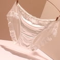 thumbnail image 2 of Panties for Women,Transparent Lace Seamless Underwear for Women Soft Comfortable Triangle Panties,Womens Underwear,White,L, 2 of 4