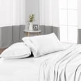 thumbnail image 2 of SGI Bedding Egyptian Cotton 600 Thread Count Cal-King Size Sheet Set White Solid Ultra Soft & Durable, 2 of 3