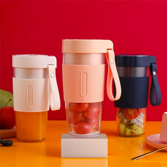 Iumwxz Appareils Électroménagers Intelligents Mixeurs Portables 350ml Taille Mixeur Électrique Usb Gobelet Fruits Nourriture pour Bébé Machine à Mélanger avec 2 Lames Mises à Jour Offres en Plastique Rose Économes en Énergie pour Extérieur