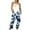 Blue jumpsuits for women, variant on Wycnly Womens Jumpsuits Fashion Loose Baggy Wide Leg Long Strap Jumpsuits Overalls Trendy Daisy Print V-Neck Sleeveless Maxi Summer Rompers Black m
