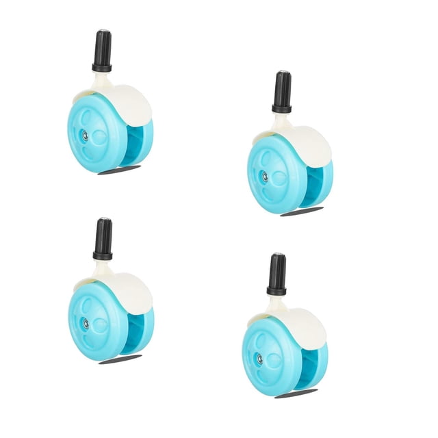 Ruedas Universales de Plástico BAYWYI cielo azul, Reemplazo para Andador de Bebé, Juego de 4