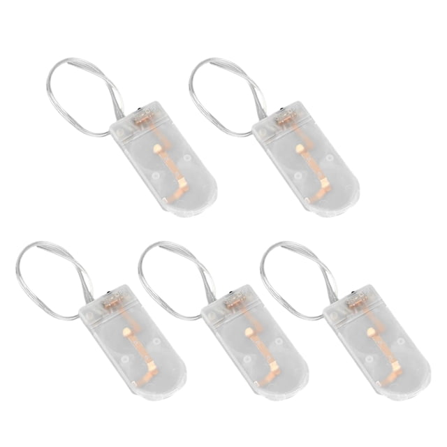 Hioecau 5Pcs Battery Box with Flat Flip Cover Two CR2032 Batteries Series Connection Switch Small Devices Battery Case