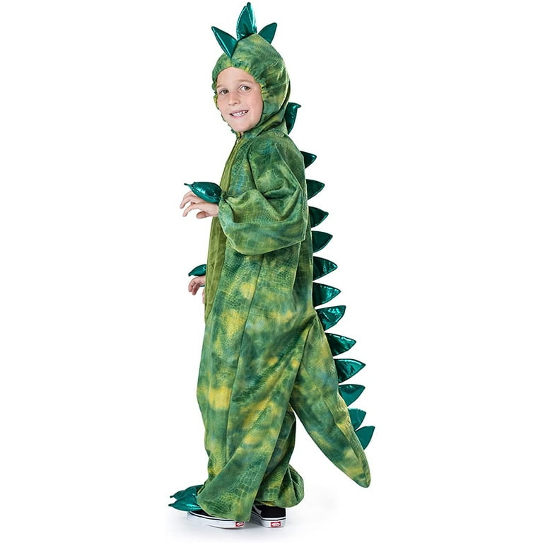 Dress-Up-America T-Rex Costume for Kids - Dinosaur Costume for Boys and Girls - Green Dino Jumpsuit Toddler 2 Dress-Up-America T-Rex Costume for Kids - Dinosaur Costume for Boys and Girls - Green Dino Jumpsuit Toddler 2