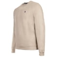 thumbnail image 2 of U.S. POLO ASSN. Chandail pour Homme - Molleton Diagonal Fini Carbone, Col Rond, Coton Beige m (Moyen), 2 of 3