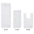 thumbnail image 5 of Better Trends 3 Piece Bathroom Rug Set 100% Cotton, Extra Soft, Water Absorbent & Non Slip Bath Mat, Ruffle Border, (White) Shaggy Border Collection, 5 of 5