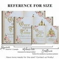 thumbnail image 4 of Custom Once Upon a Time Backdrop Pink Floral Gold Castle Princess Fairytale Birthday Party Decoration Girls First Birthday Party Photobooth Backdrop Supplies Cake Table Decorations, 4 of 10