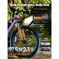 thumbnail image 3 of ESKUTE M200 Electric Bike for Adults, 21-Speed Gear 27.5" Mountain Ebike, 750W Motor 20MPH, 48V 10.4Ah Removable Battery, Step Over E-Bicycle, with NFC Unlock Purple, UL2849, 3 of 9