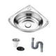 thumbnail image 5 of Lavabo de esquina pequeño para baño, lavabo triangular de pared, lavabo para el hogar, lavabo de barra para baño, apartamento, barco, restaurante Tipo A, 5 of 9