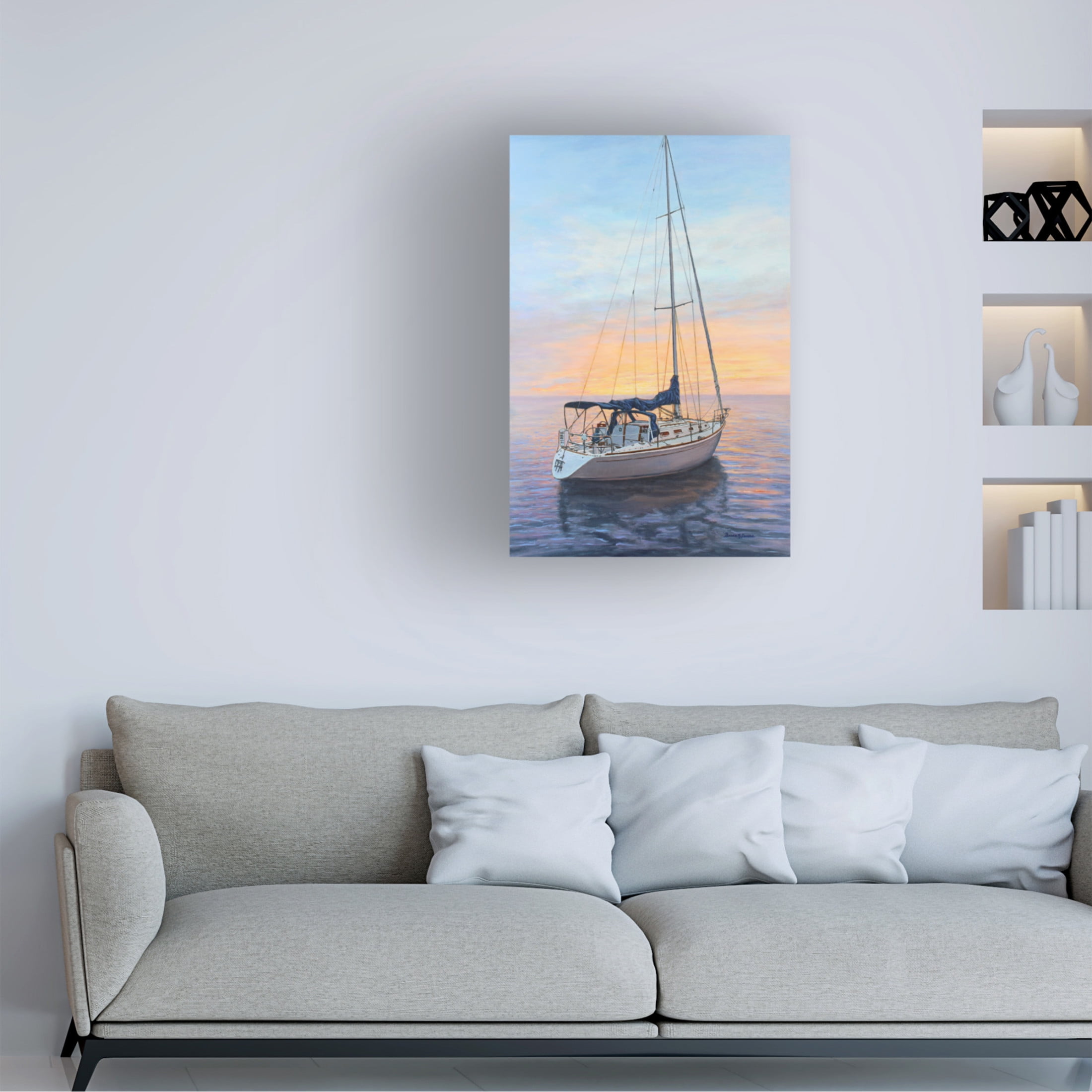 Canvas Wall Art - Bruce Dumas 'Solitude' Wall Art for Living Room, Bedroom, or Office Décor by Trademark Fine Art - 30 x 47 Inches