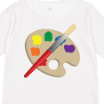thumbnail image 4 of Inktastic Artist Palette and Brush Boys or Girls Long Sleeve Toddler T-Shirt, 4 of 5