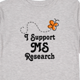 thumbnail image 4 of Inktastic Multiple Sclerosis MS Research Girls Long Sleeve Toddler T-Shirt, 4 of 5